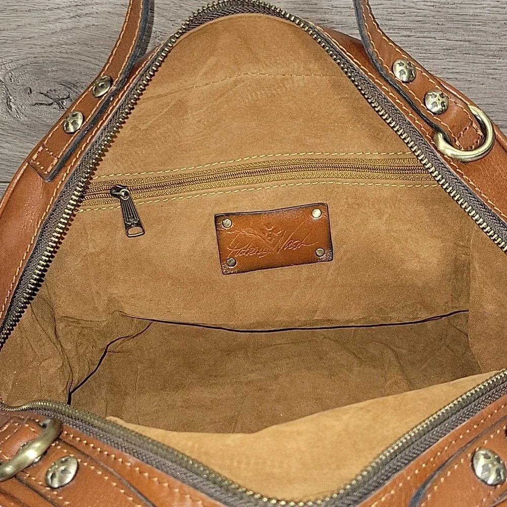 Patricia Nash Floral Leather Dome Satchel Handbag